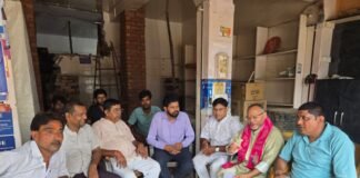 सेवा संकल्प अभियान की तैयारी को लेकर भाजपा कार्यकर्ताओं की बैठक