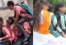 मेरठ में बाइक पर 6 छात्र, स्कूटी पर 4 छात्राएं, वीडियो वायरल हुआ तो 25 हजार का जुर्माना