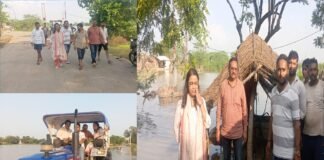 बाढ़ प्रभावित पांच गांवों में एसडीएम श्वेता साहू का स्थलीय निरीक्षण