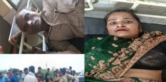 डंपर की चपेट में आने से बाइक सवार दंपती घायल, महिला रेफर