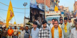 नगर पंचायत अध्यक्ष ने किया गणेश प्रतिमा की शोभायात्रा का शुभारंभ