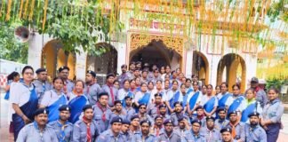 स्काउट प्रशिक्षण शिविर में प्रतिभागियों ने की हाइक, स्वच्छता अभियान चलाकर दिया संदेश