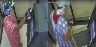 नाइटी पहनकर एंबुलेंस से पहुंचे चोर, गैस कटर से काटा SBI ATM; CCTV फुटेज वायरल
