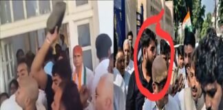 आराधना मिश्रा के पदभार ग्रहण समारोह में कांग्रेस कार्यालय में हंगामा, अजय राय धरने पर बैठे; कार्यकर्ताओं में धक्का-मुक्की और जूते चले