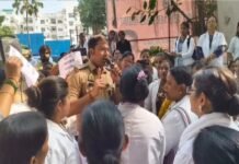 डिप्टी सीएम के आवास का घेराव करने पहुंचीं संविदा एएनएम, पुलिस ने बसों से ईको गार्डन भेजा