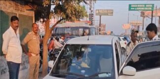 लखनऊ में ट्रैफिक पुलिस का सघन चेकिंग अभियान, 10 वाहनों के चालान; एक बाइक सीज