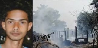 मेला देखकर लौट रहे युवक की हत्या के बाद बस्ती में तनाव, लोगों ने आरोपियों के घर फूंके
